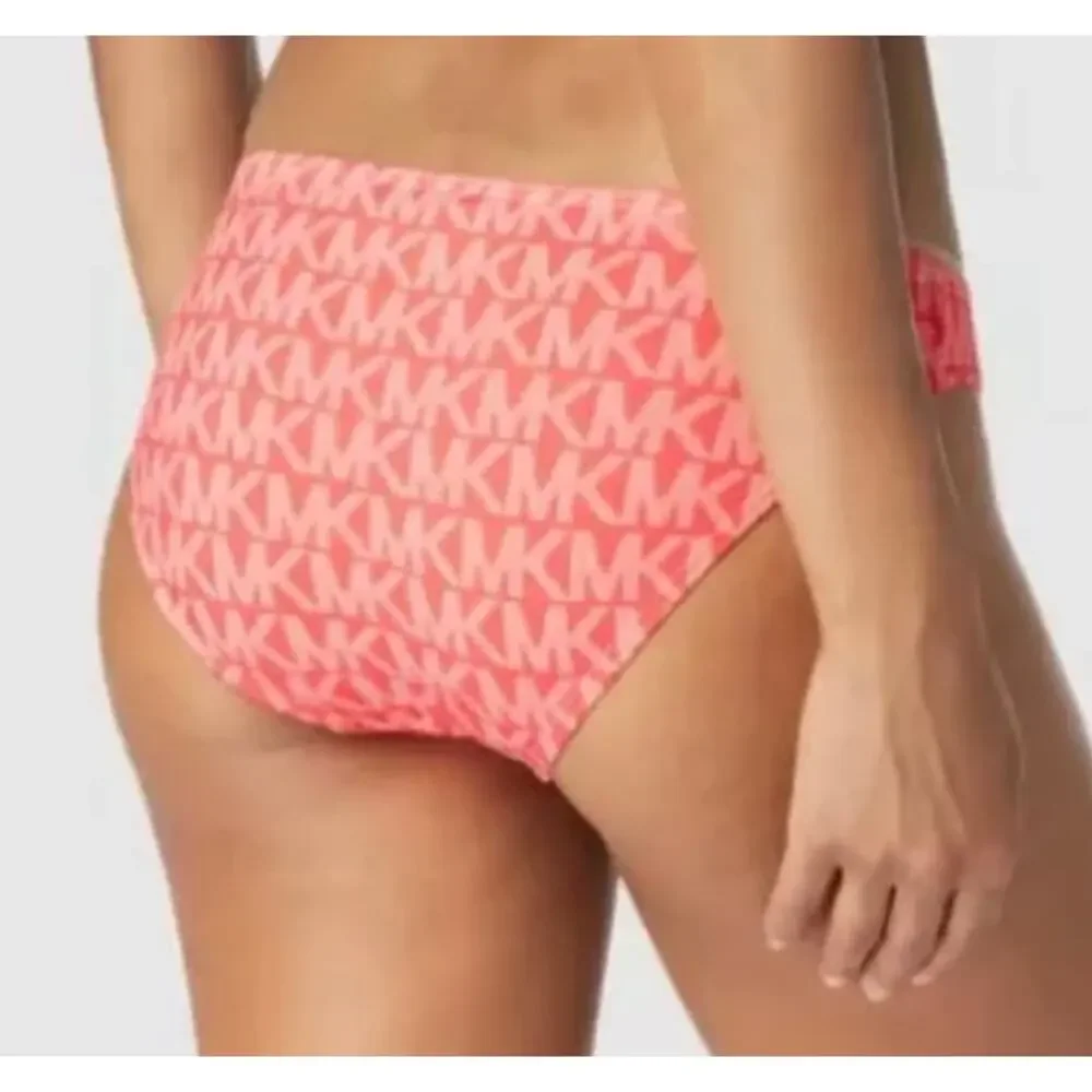 Michael Kors Sangria Logo Hipster Bikini Bottom XS NWT